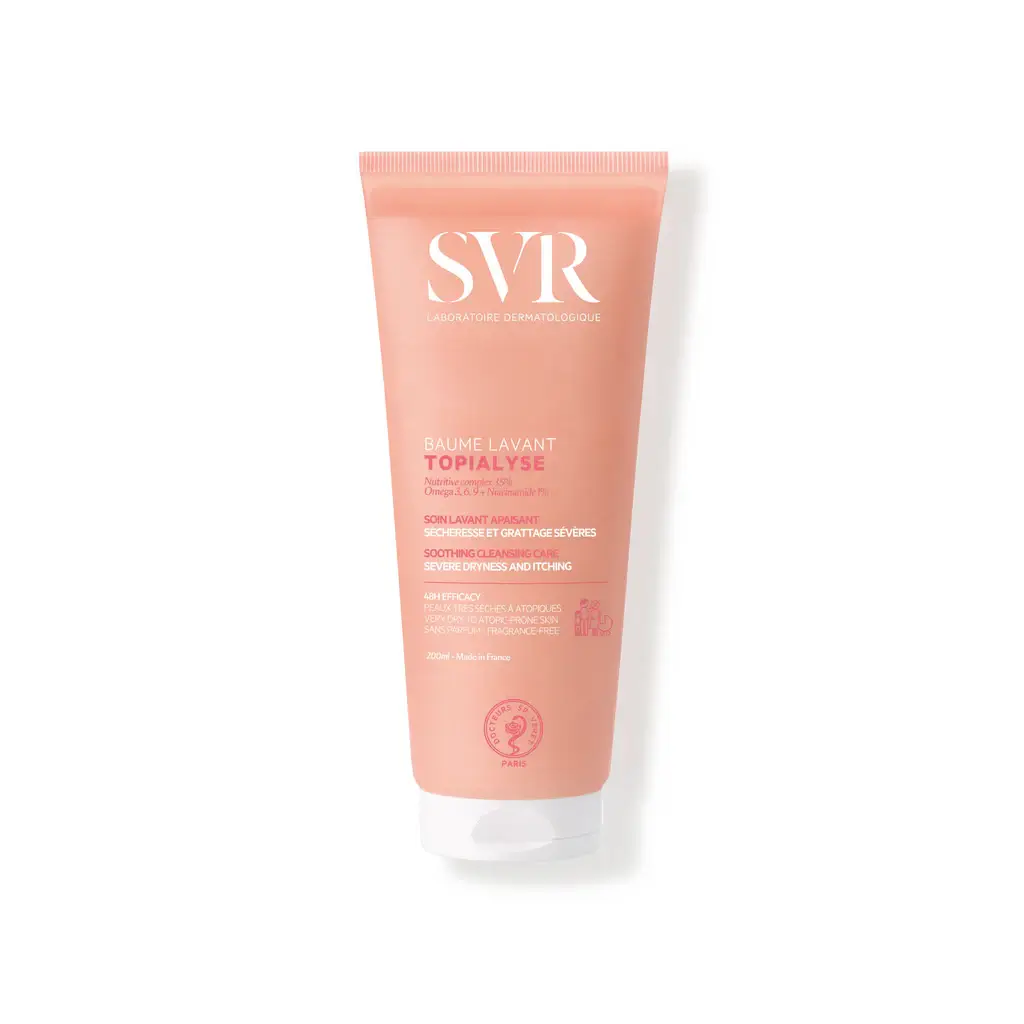 1.8-Topialyse-BaumeLavant-1002227-SVR-Baumenettoyantdouxpourpeauxsechesetsensibles SVR TOPIALYSE BAUME LAVANT 200ML – Image 1