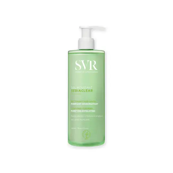 3401381332785_sebiaclear_gel-moussant-400ml_600x600_crop_center SVR SEBIACLEAR GEL MOUSSANT 400ML – Image 1