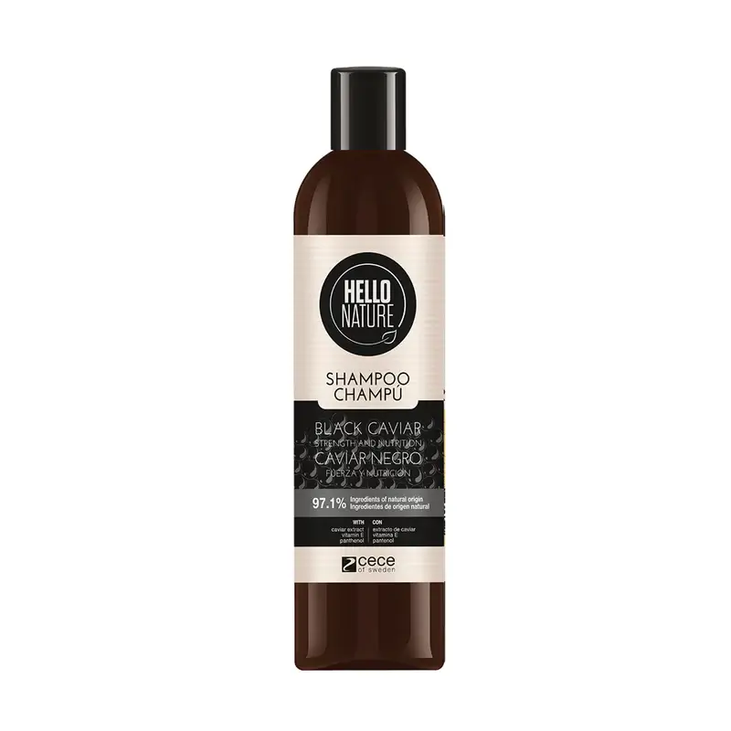Hello Nature Black Caviar Strength And Nutrition Shampoo, 300ml