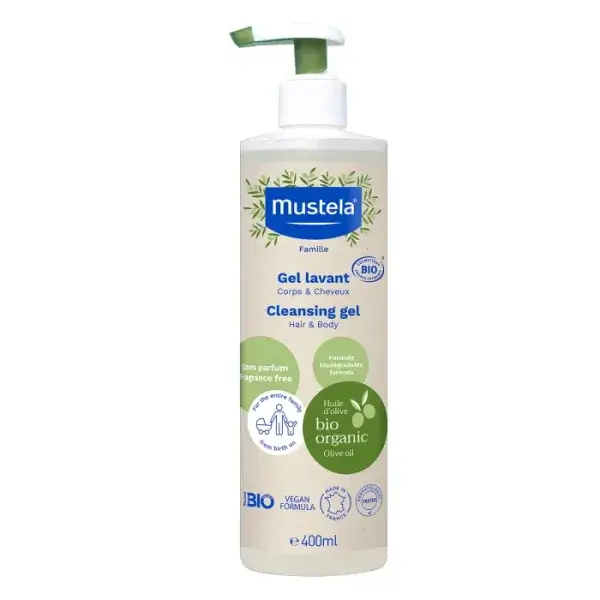 MUSTELA Gel lavant certifié BIO Corps & cheveux