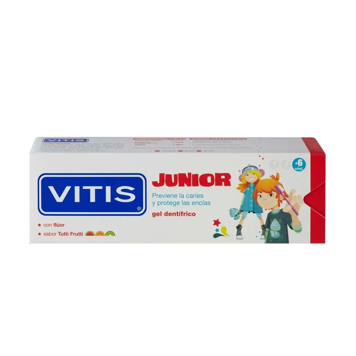 vitis-junior-gel-dentifrice-75-ml VITIS DENTIFRICE JUNIOR 6+ – Image 1