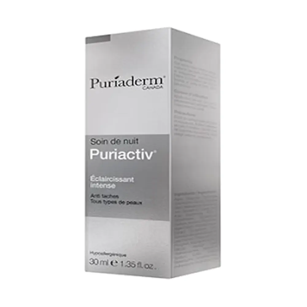Puriaderm-Puriactiv-Eclaircissant-Soin-Nuit-30ml-nova-parapharmacie-casablanca Puriaderm Puriactiv Eclaircissant Soin Nuit 30ml – Image 1