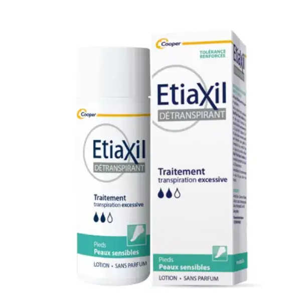 ETIAXIL DETRANSPIRANT SENSITIVE  TRAITMENT PIEDS PEAUX SENSIBLES 100ML