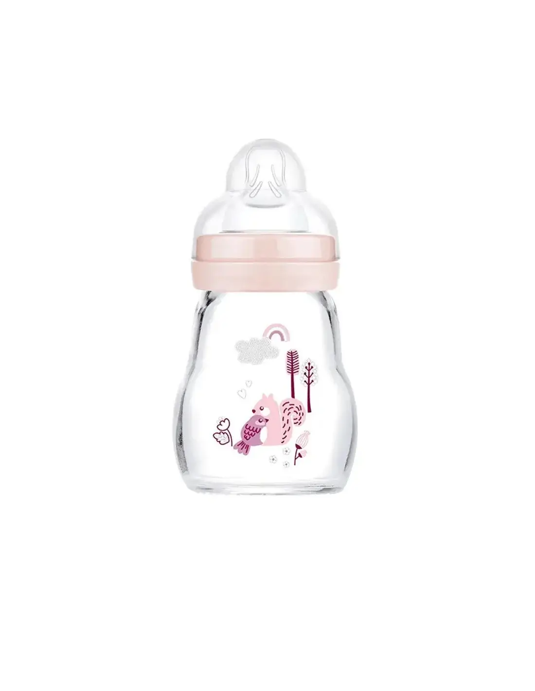 biberon-en-verre-feel-good-mam-170ml-rose MAM BIBERON EN VERRE 170ML – Image 1