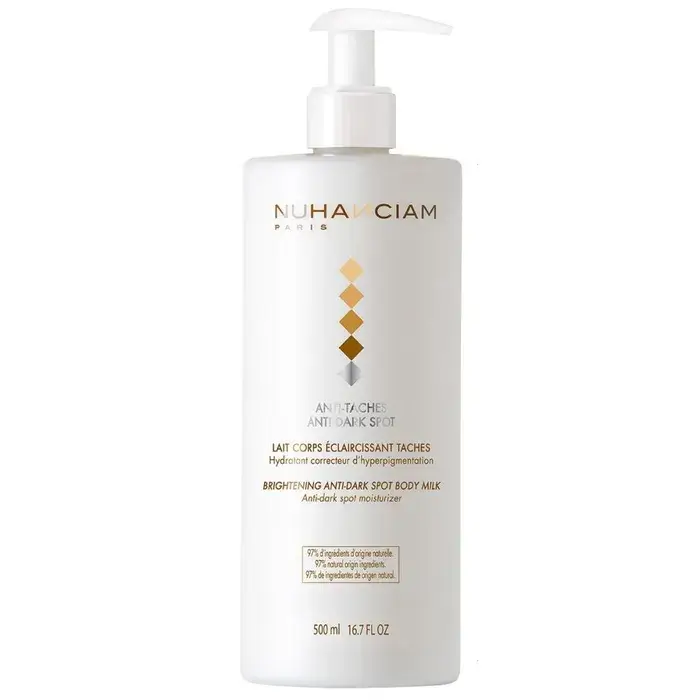 NUHANCIAM ANTI-TACHES - Lait Éclaicissant Taches - Corps - Tous Types de Peaux, 500ml