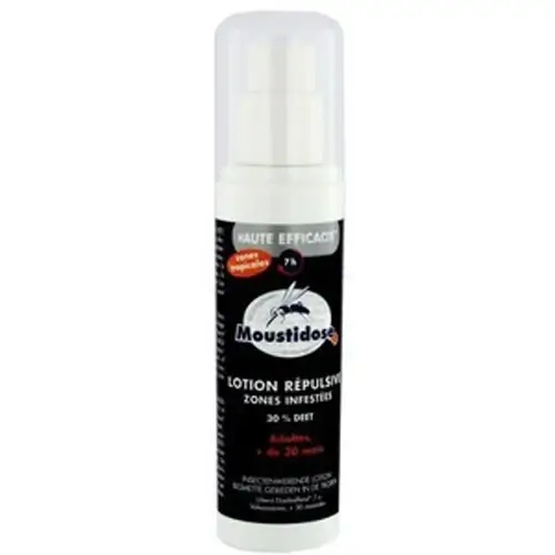 MOUSTIDOSE LOTION RÉPULSIVE MOUSTIQUES ZONES INFESTÉES 30% DEEP 125 ML
