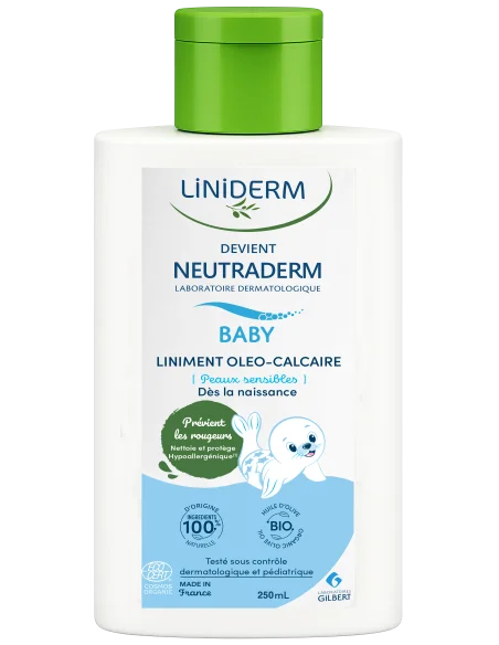 liniderm-liniment-oleo-calcaire-stabilise-gilbert-250ml GILBERT LINIDERM LINIMENT OLEO-CALCAIRE BIO 250ML – Image 1