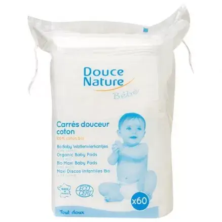 DOUCE NATURE CARRES DOUCEUR CAREES COTON BEBE x60