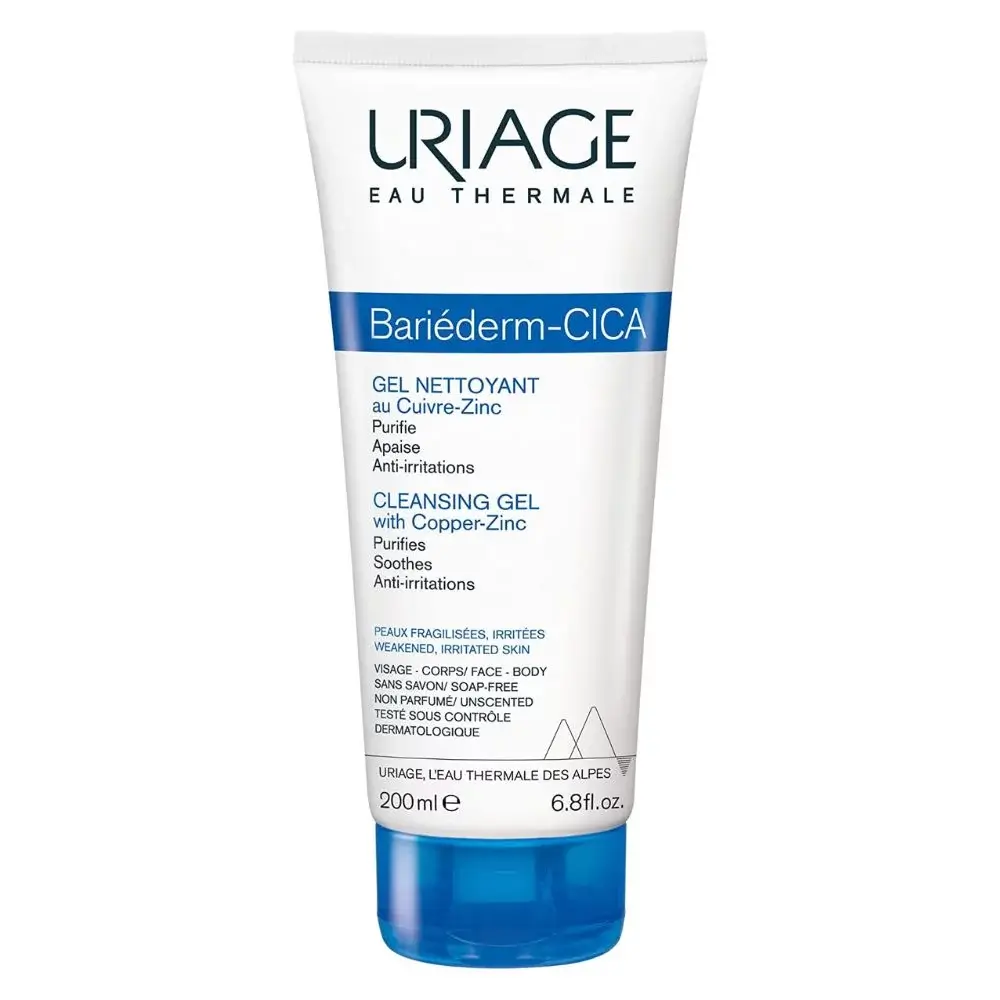 URIAGE BARIEDERM CICA-GEL NETTOYANT AU CU-ZN 200 ML
