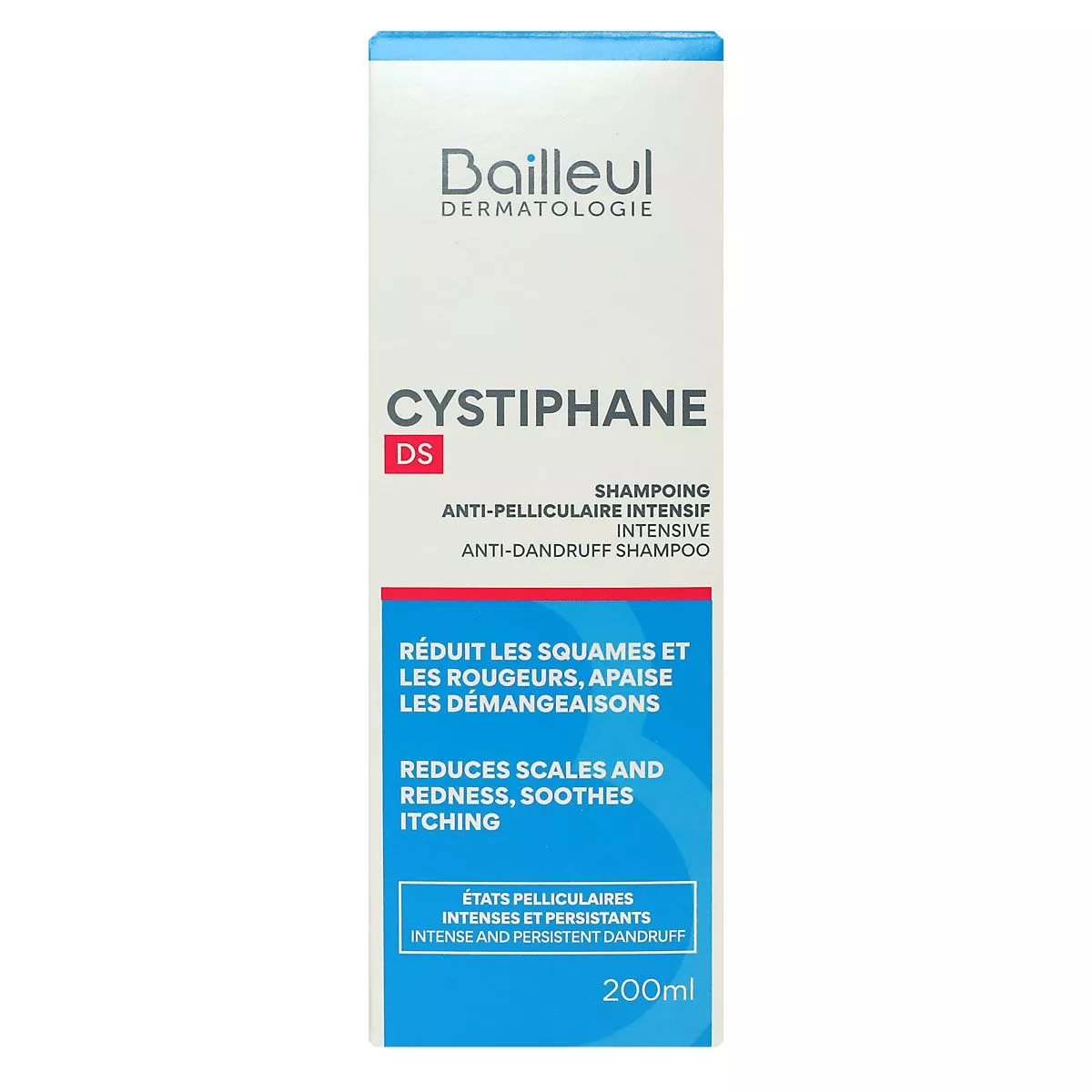 3660398501205-cystiphane-biorga-shampooing-intensif-ds-200ml CYSTIPHANE Shampooing Anti-Pelliculaire Normalisant S 200ml - Pellicules Modérées, Sèches ou Grasses – Image 1