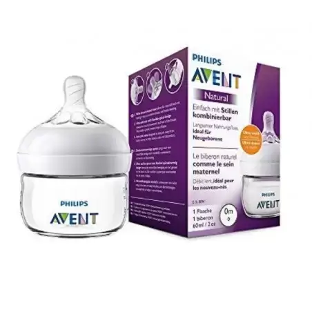 AVENT BOTTLE NATURAL 60ML/2OZ SING