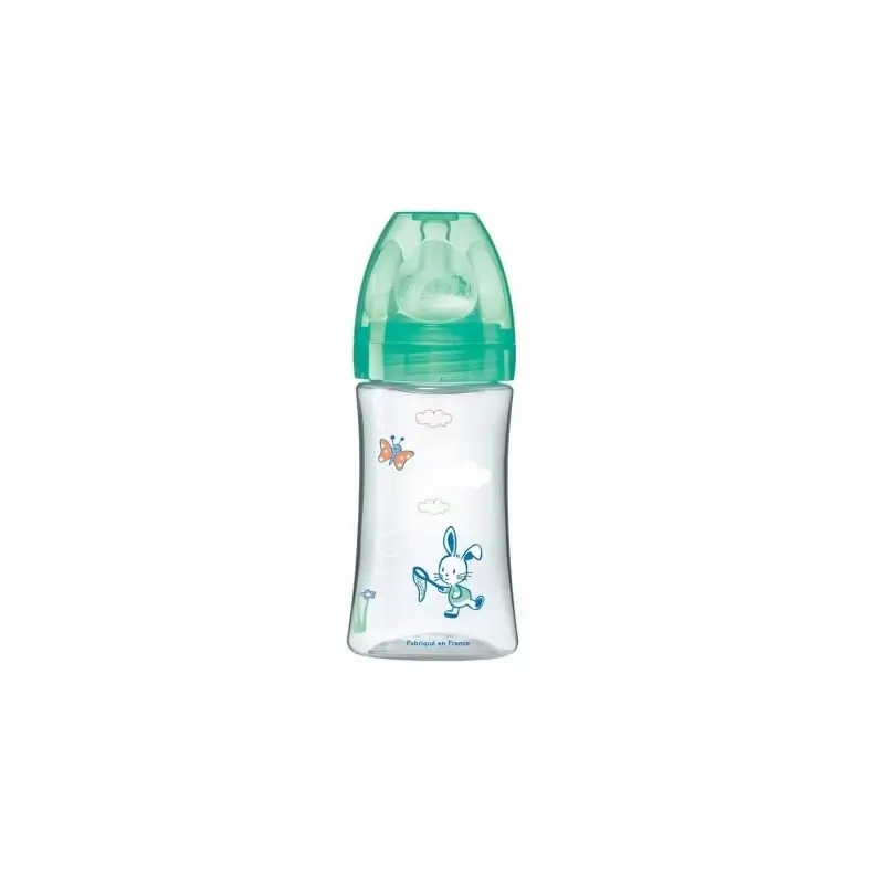 DODIE Biberon 0-6 mois anti-colique initiation vert valentin