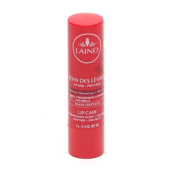Laino Soin des Lèvres Stick 4 g - Senteur : Grenadine Pailleté
