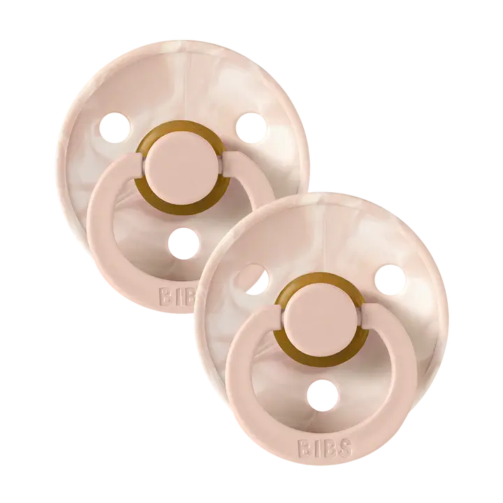 BIBS – Set de 2 Sucette Tie Dye Blush Ivory/ Taille 1 "0-6 mois"