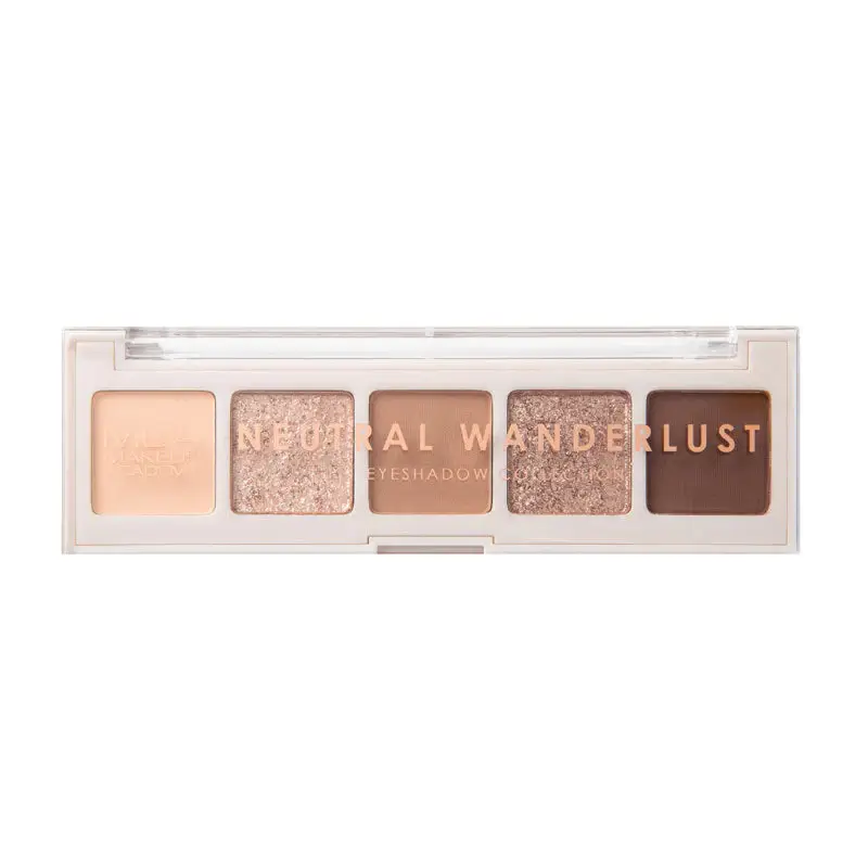 5-Shade-Eyeshadow-Palette-Neutral-Wanderlust-Front MUA MAKEUP 5 SHADE EYESHADOW PALETTE – NEUTRAL WANDERLUST – Image 1