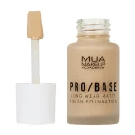 MUA MAKEUP PRO/BASE LONG WEAR MATTE FINISH FOUNDATION 142 – Image 2
