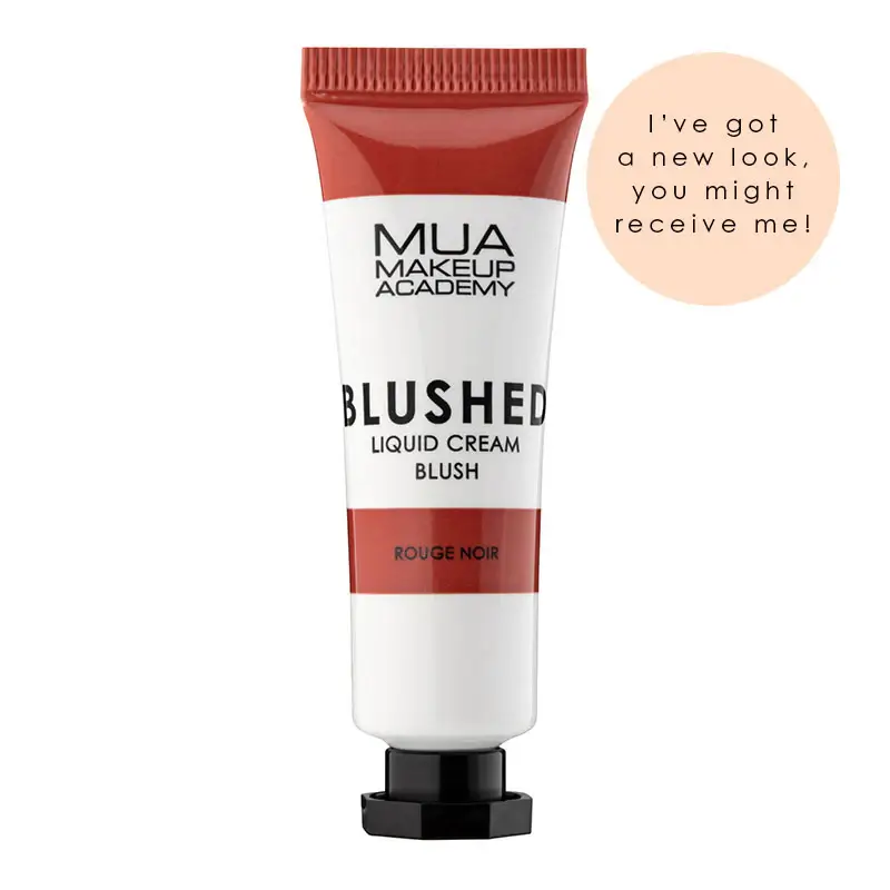 MUA MAKEUP BLUSHED LIQUID CREAM BLUSH ROUGE NOIR