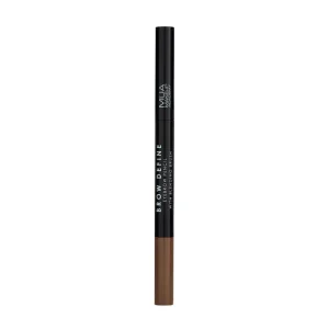 MUA MAKEUP BROW DEFINE EYEBROW PENCIL + BLENDING BRUSH MID BROWN
