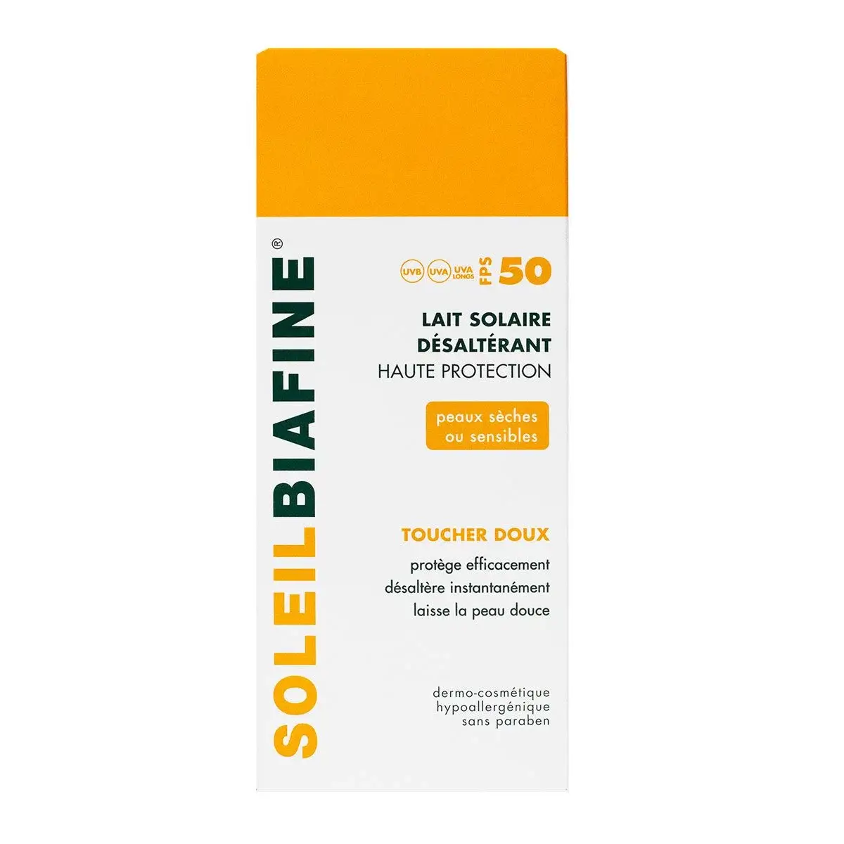 soleil biafine Lait solaire désaltérant SPF50 150ml