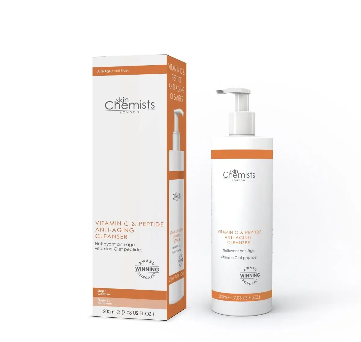 vitamin-c-peptide-cleanser-200ml-987322 SKIN CHEMISTS GEL NETTOYANT VITAMINE C 200ML – Image 1