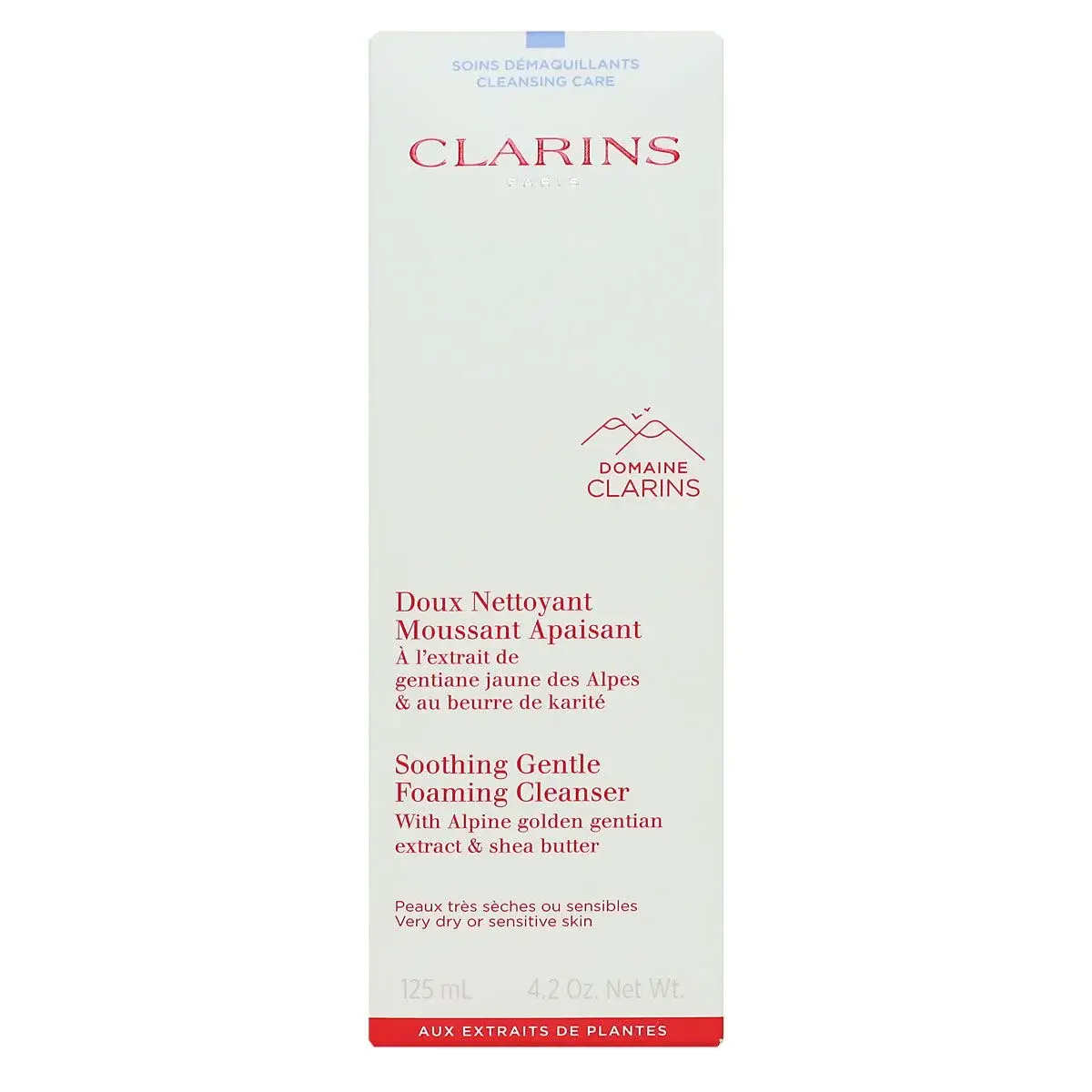 Clarins Doux nettoyant moussant apaisant peau très sèche 125ml