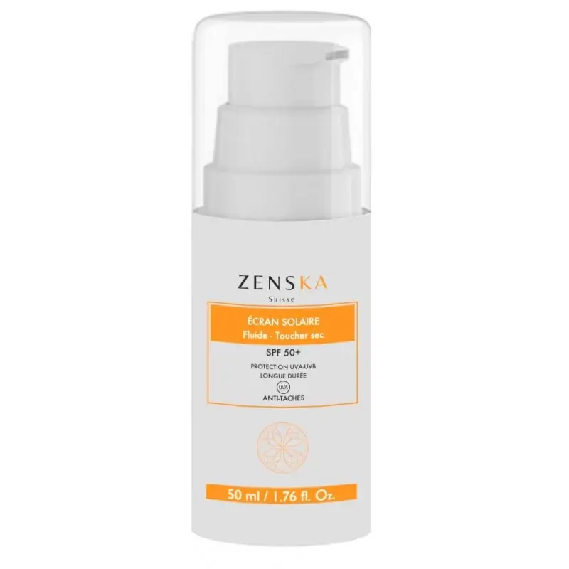 ZENSKA ÉCRAN SOLAIRE FLUIDE TOUCHER SEC SPF50+ 50ML