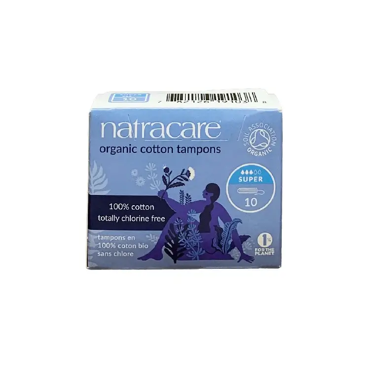 782126191038 Natracare Organic Cotton Tampons Super, 1 x 10 St. – Image 1