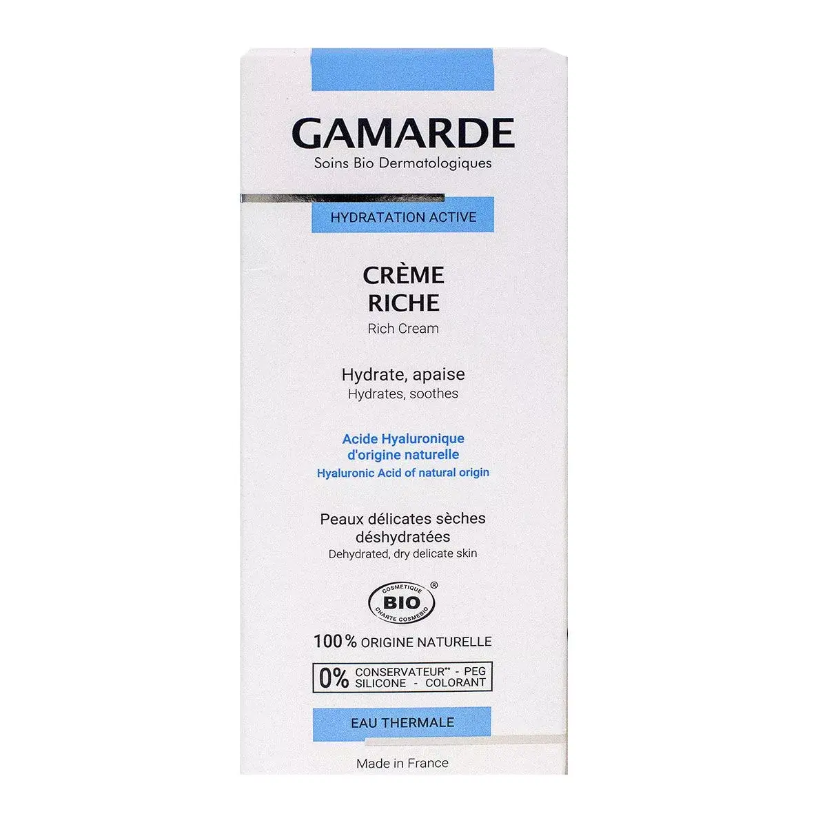 3760141876038-hydratation-active-creme-bio-40g-texture-riche-texture-riche-2x (1) GAMARDE HYDRATATION ACTIVE CREME RICHE 40ML – Image 1