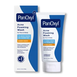 PanOxyl Acne Foaming Wash 10% Benzoyl Peroxide Maximum Strength - 156g