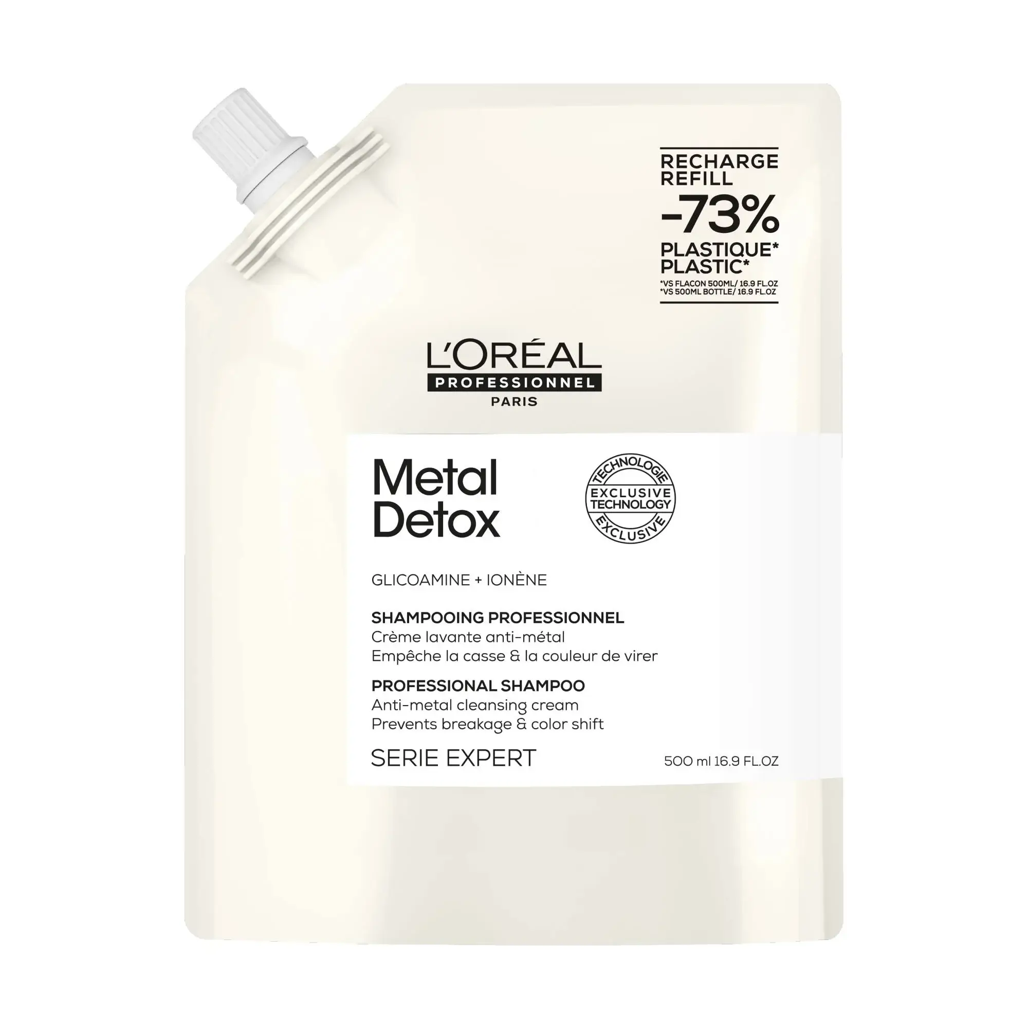 3474637242213_1 l'oreal pro Serie Expert Metal Detox Shampoing Recharge 500ml – Image 1