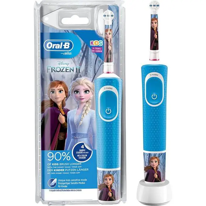 1 ORAL-B BROSSE À DENT KIDS ELECTRIQUE RECHARGEABLE DISNEY FROZEN 3ANS – Image 1