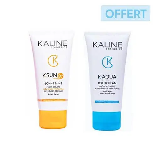 1 (2) Kaline ecran bonne mine + k.aqua Creme Hydratante 50ml pack – Image 1