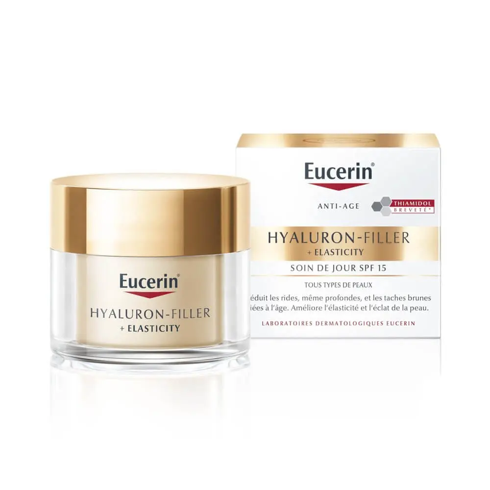 2023/10/1000041623.jpg Eucerin Hyaluron-Filler + Elasticity Soin de Jour Anti-Âge – 50ml – Image 1
