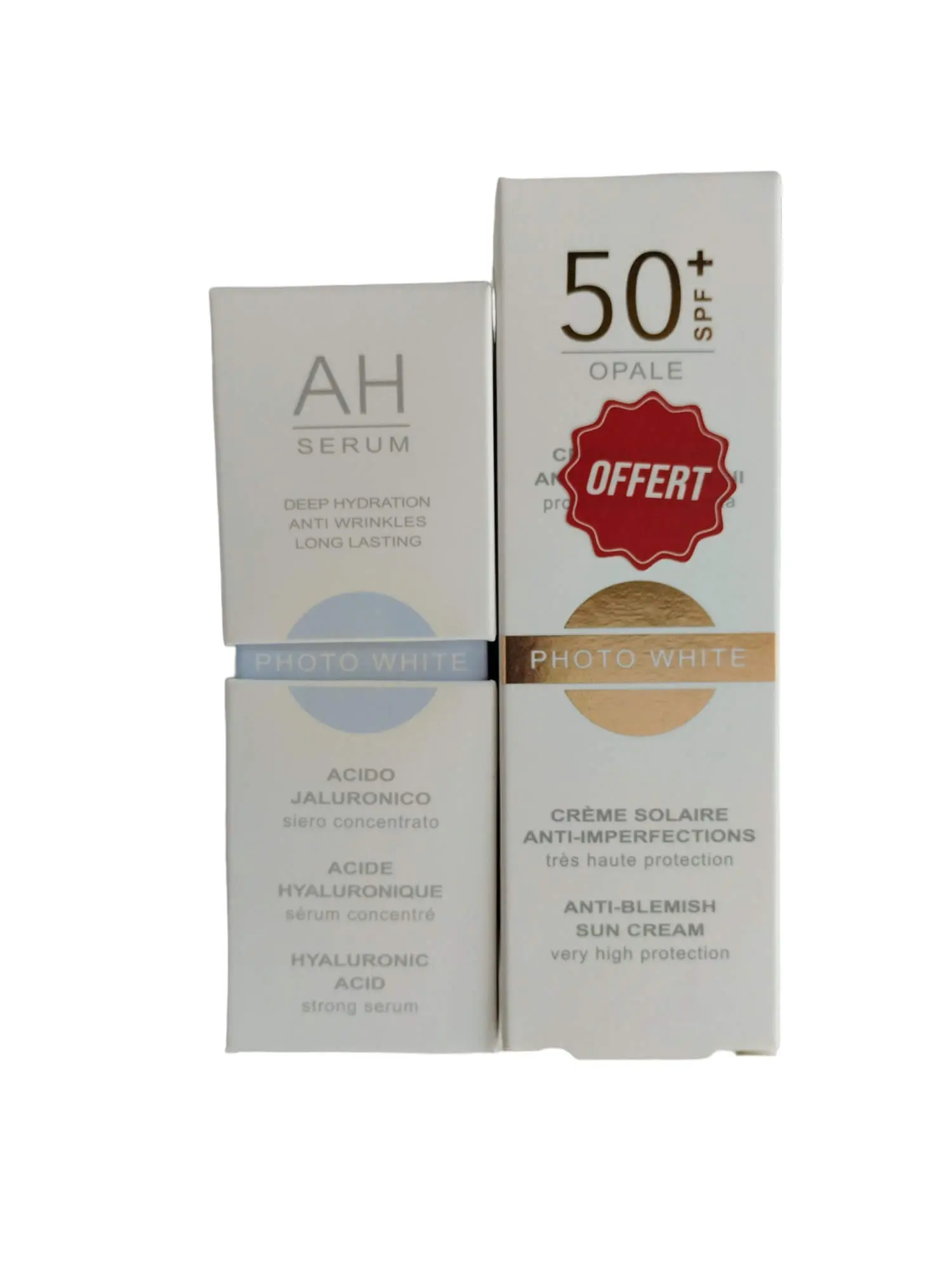 2024/02/1000140228.jpg PHOTO WHITE SERUM ACIDE HYALIRONIC+ CRÈME SOLAIRE ANTI IMPERFECTIONS OFFERT – Image 1
