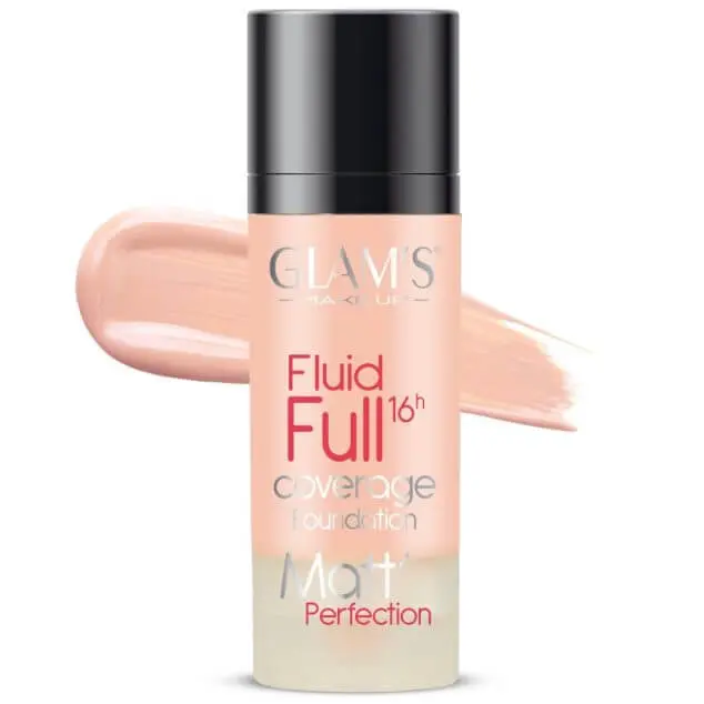 14614-634x634 GLAM’S FLUID FULL 16H COVERAGE FOUDATION MATT FONT DE TEINT 221 IVORY – Image 1