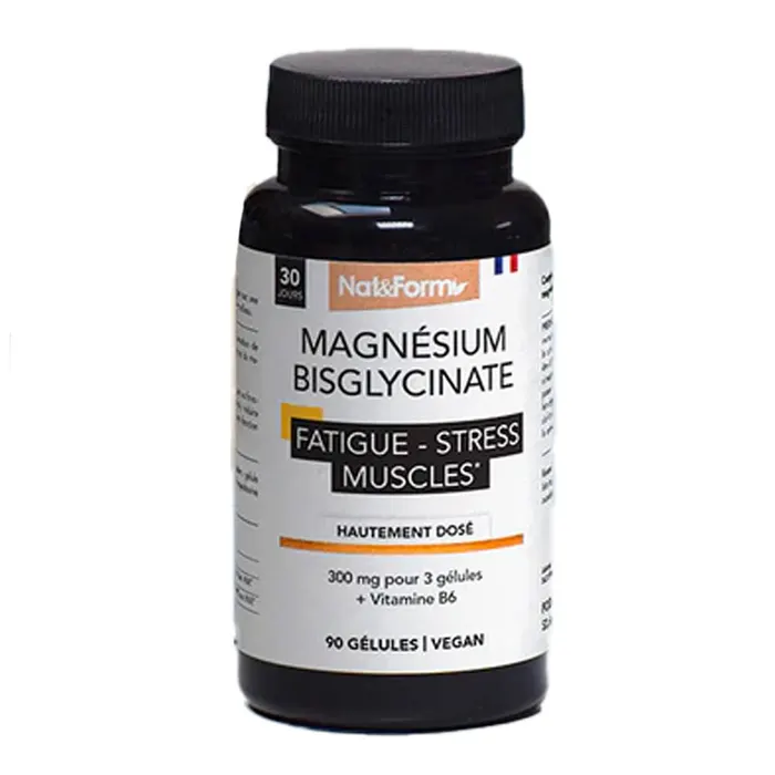 181760.webp Nat & Form - Bisglycinate de magnésium fatigue et fonction musculaire - 90 gélules – Image 1