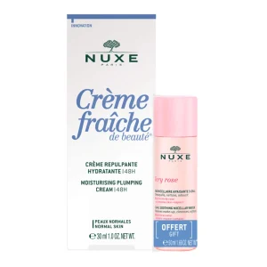 Nuxe Crème Repulpante Hydratante 48h + Eau Micellaire 3-en-1 PEAU NORMAL