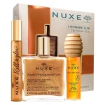 Nuxe Coffret Glow Infinito Huile Prodigieuse OR 50 ml + Roll On 8 ml + Rouge à Lèvres 10 ml – Image 2