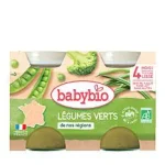 Babybio Légumes verts, dès 4 mois, 2*130g