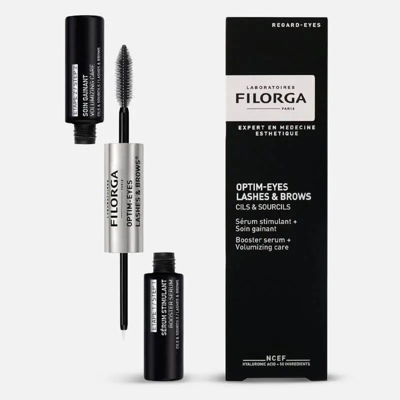 3540550008042-2_k7ccxpbivruxvfov FILORGA OPTIM-EYES LASHES ET BROWS 2*6,5 ML – Image 1