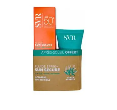 3662361002665.webp SVR ECRAN SUN SECURE FLUIDE TOUCHER SEC BIODEGRADABLE SPF50+ 50ML + LAIT APRES SOLEIL 50ML OFFERT – Image 1