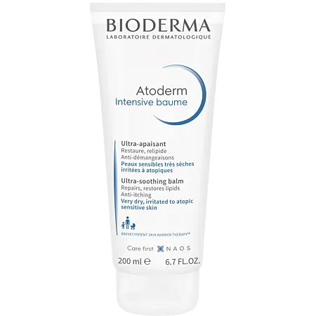 3701129802069_1 BIODERMA Atoderm Intensive Baume 200ml Ultra Apaisant - Peaux Sensibles Très Sèches Irritées – Image 1