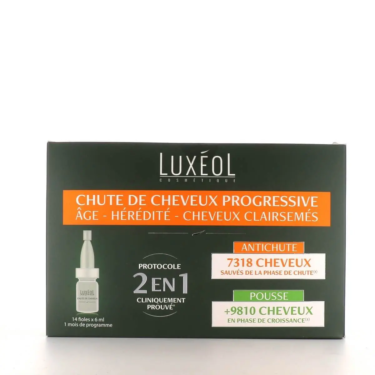 Luxéol Chute de cheveux progressive 2 en 1 lotion