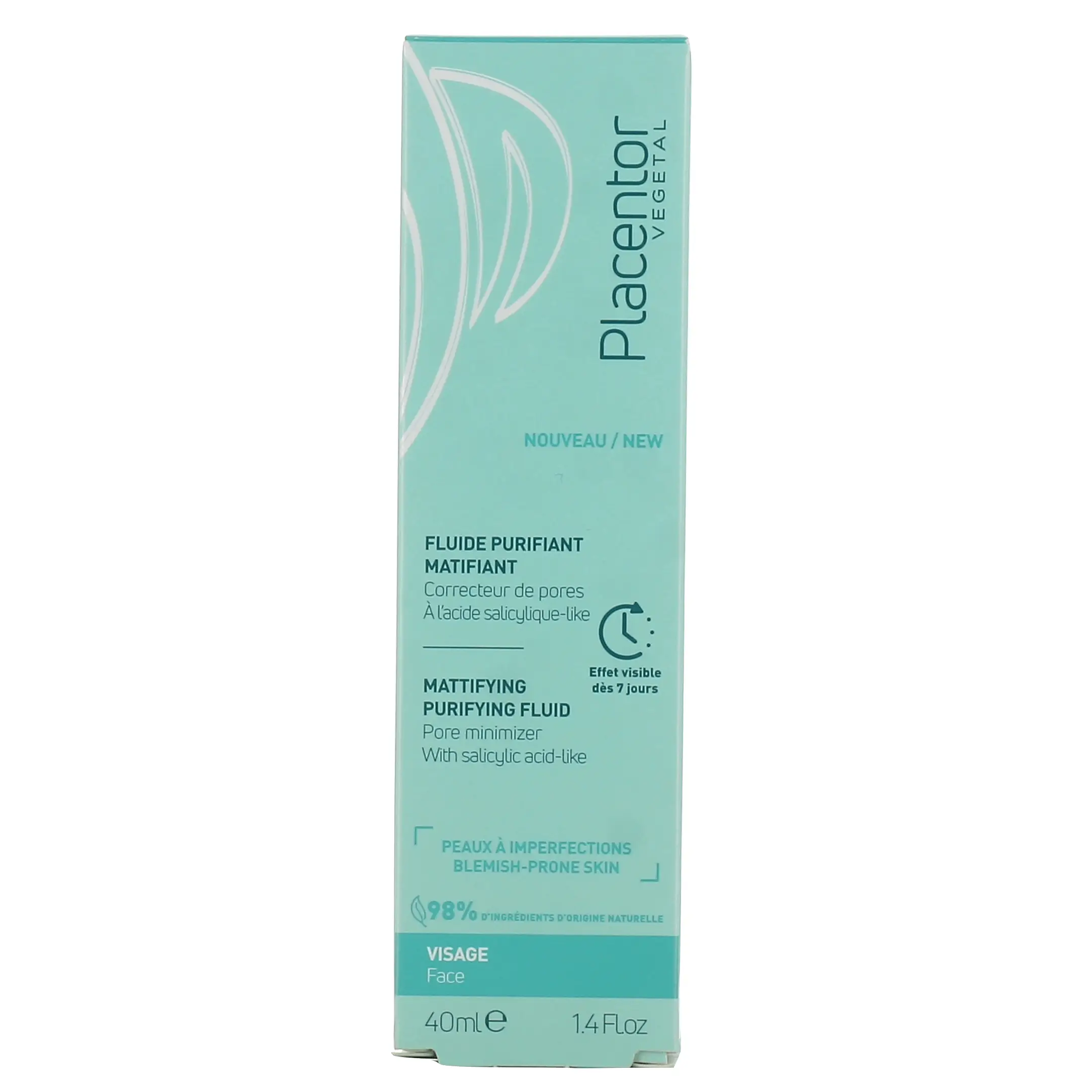3760099702243-ld-0017-front-6408559eed35a Placentor Fluide Purifiant Matifiant 40ML – Image 1