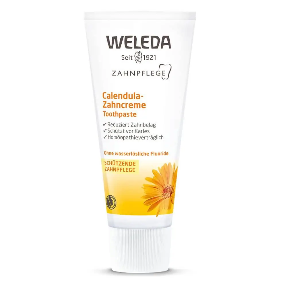 4001638098014-1 Weleda Calendula Toothpaste, 75 ml – Image 1
