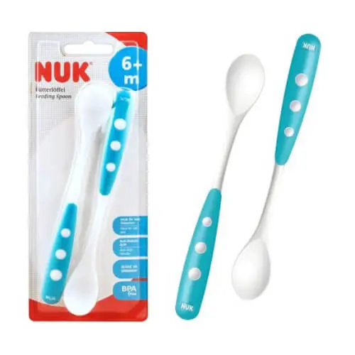 4008600082538-500×500 NUK lot de 2 Cuillères blister 6M+ – Image 1