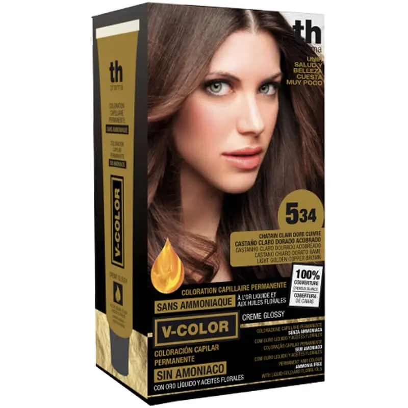 5.34 TH PHARMA V-COLOR N5.34 CHATIN CLAIR DORE CUIVRE – Image 1