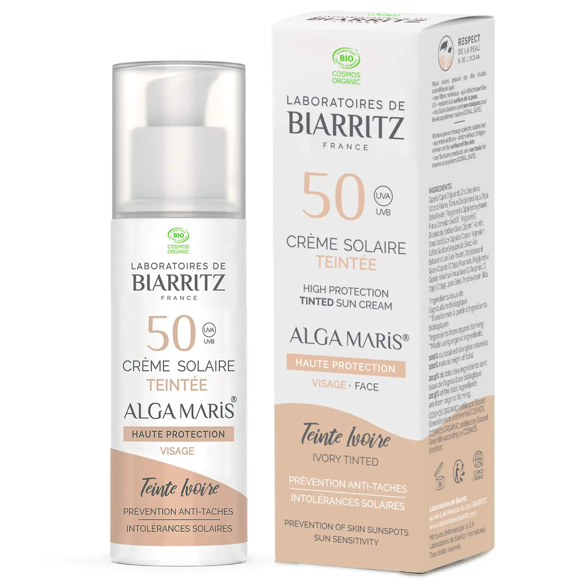 71wXPcg4wxL BIARRITZ Crème Solaire Teintée Ivoire SPF 50+ 50ML – Image 1