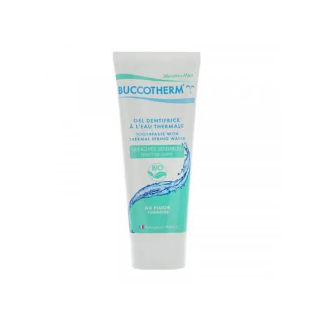 8055-2-634x634 BUCCOTHERM GEL DENTIFRICE À L’EAU THERMALE AVEC FLUOR BIO 75ML – Image 1