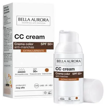 8413400011194_1 Bella Aurora CC Cream anti-taches SPF50+ - Couvrance totale – Image 1